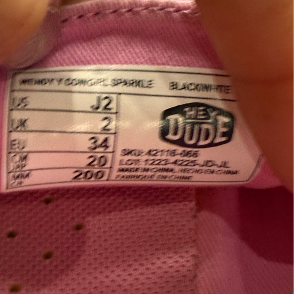 Hey Dude Kids' Black and White Shoes - Picture 4 of 4